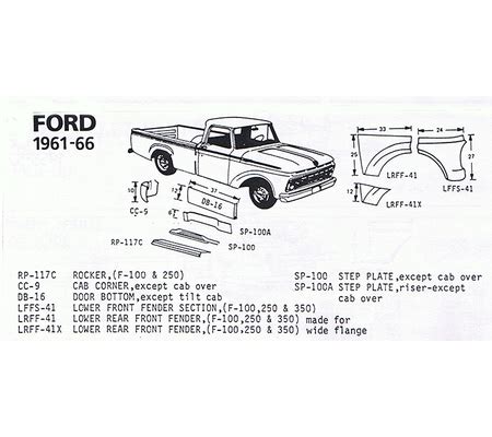 1969 ford f100 sheet metal|vintage Ford truck sheet metal.